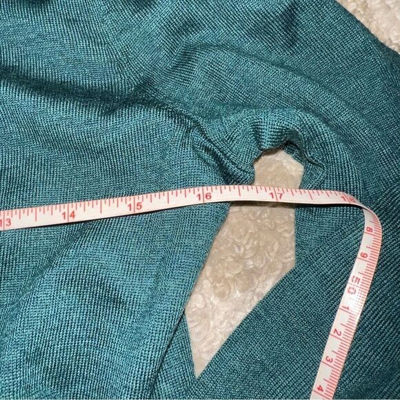 Talbots size S Teal Button-Up Sweater - Picture 4 of 6